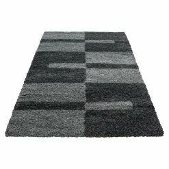 BAUHAUS Hochflorteppich Gala 2505 Grau, 150 X 80 Cm, 100% Polypropylen