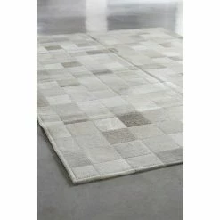 BAUHAUS Esbeco Deko-Kuhfell Patchwork Grau, 180 X 120 Cm, 100 % Echtfell