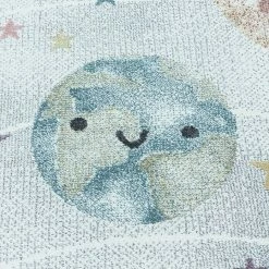 BAUHAUS Kurzflorteppich Funny 2105 Weiß, Durchmesser: 120 Cm, 100% Polypropylen -Bodenfliesen Verkäufe 12 1861