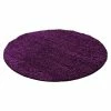 BAUHAUS Hochflorteppich Life 1500 Lila, Durchmesser: 160 Cm, 100% Polypropylen