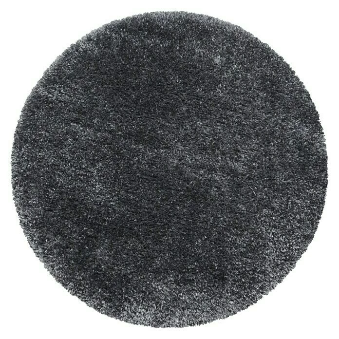 BAUHAUS Hochflorteppich Brilliant 4200 Grau, Durchmesser: 160 Cm, 100% Polyester 3 BAUHAUS Hochflorteppich Brilliant 4200 Grau, Durchmesser: 160 Cm, 100% Polyester