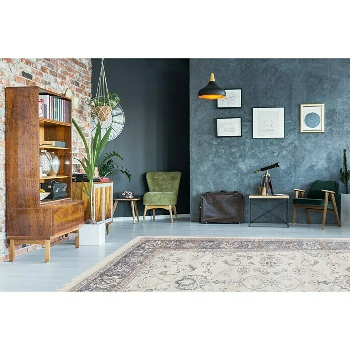 BAUHAUS Kurzflorteppich Vintage Elfenbein, 170 X 120 Cm, 100 % Polyester 6 BAUHAUS Kurzflorteppich Vintage Elfenbein, 170 X 120 Cm, 100 % Polyester – Bild 4