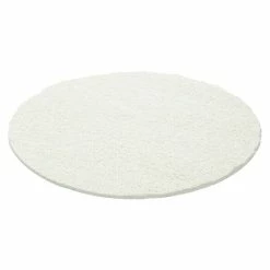 BAUHAUS Hochflorteppich Dream 4000 Cream, Durchmesser: 120 Cm, 100% Polypropylen