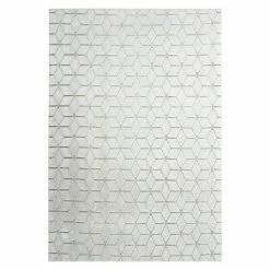 BAUHAUS Kayoom Hochflorteppich Vivica 125 Weiß/Taupe, 160 X 120 Cm, 100 % Polyester