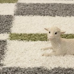 BAUHAUS Hochflorteppich Gala 2505 Grün, 150 X 80 Cm, 100% Polypropylen -Bodenfliesen Verkäufe 12 1994