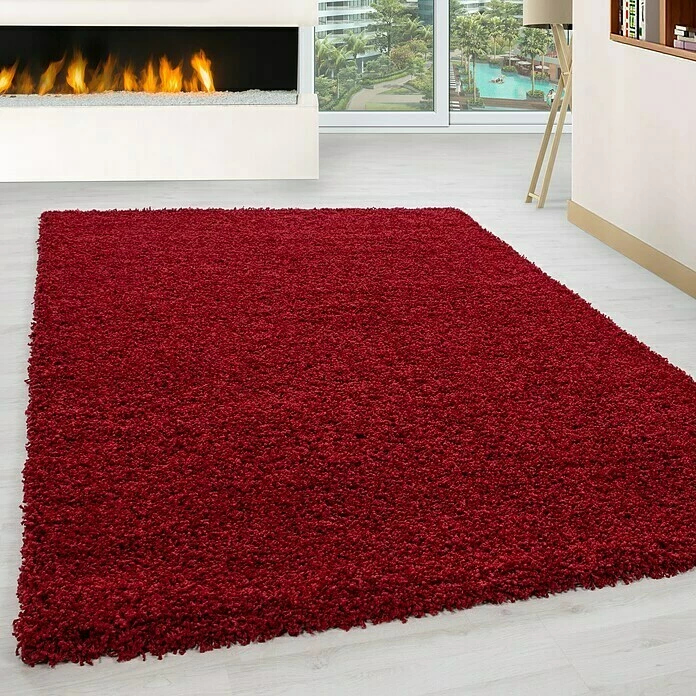 BAUHAUS Hochflorteppich Life 1500 Rot, 340 X 240 Cm, 100% Polypropylen 6 BAUHAUS Hochflorteppich Life 1500 Rot, 340 X 240 Cm, 100% Polypropylen – Bild 4