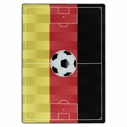 BAUHAUS Kurzflorteppich Play 2912 Rot, 140 X 120 Cm, 100% Polyamide