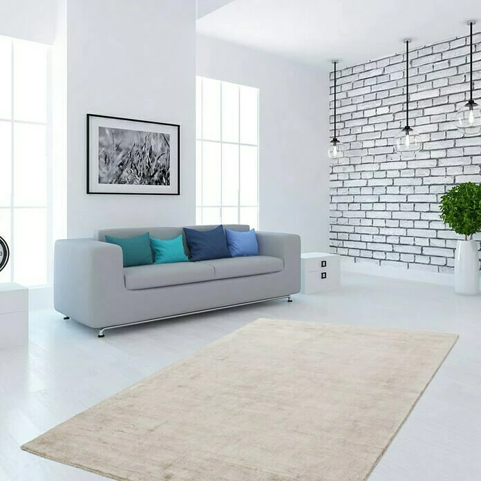 BAUHAUS Kayoom Kurzflorteppich Luxury Elfenbein/Taupe, 230 X 160 Cm, 100 % Viskose 4 BAUHAUS Kayoom Kurzflorteppich Luxury Elfenbein/Taupe, 230 X 160 Cm, 100 % Viskose – Bild 2