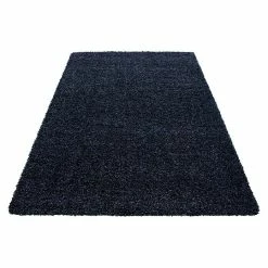 BAUHAUS Hochflorteppich Life 1500 Navy, 290 X 200 Cm, 100% Polypropylen