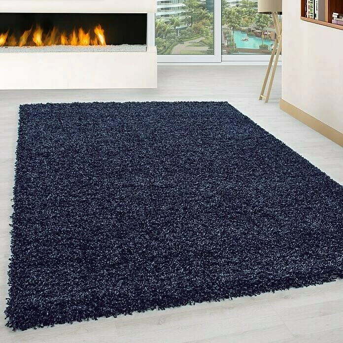 BAUHAUS Hochflorteppich Life 1500 Navy, 290 X 200 Cm, 100% Polypropylen 6 BAUHAUS Hochflorteppich Life 1500 Navy, 290 X 200 Cm, 100% Polypropylen – Bild 4