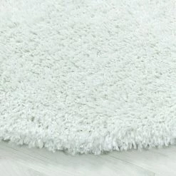 BAUHAUS Hochflorteppich Fluffy 3500 Weiß, Durchmesser: 80 Cm, 100% Polypropylen -Bodenfliesen Verkäufe 12 2028