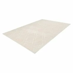 BAUHAUS Kayoom Kurzflorteppich Monroe III Creme, 150 X 80 Cm, 100 % Polyester -Bodenfliesen Verkäufe 12 2043