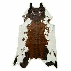 BAUHAUS Deko-Kunstfell Rodeo Kuh, Braun/Weiß, 200 X 150 Cm, 100 % Polyester