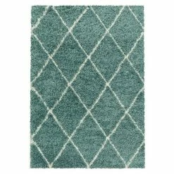 BAUHAUS Hochflorteppich Alvor 3401 Blau, 200 X 140 Cm, 100% Polypropylen