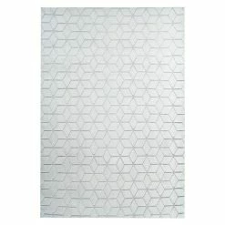 BAUHAUS Kayoom Hochflorteppich Vivica 125 Weiß/Blau, 230 X 160 Cm, 100 % Polyester