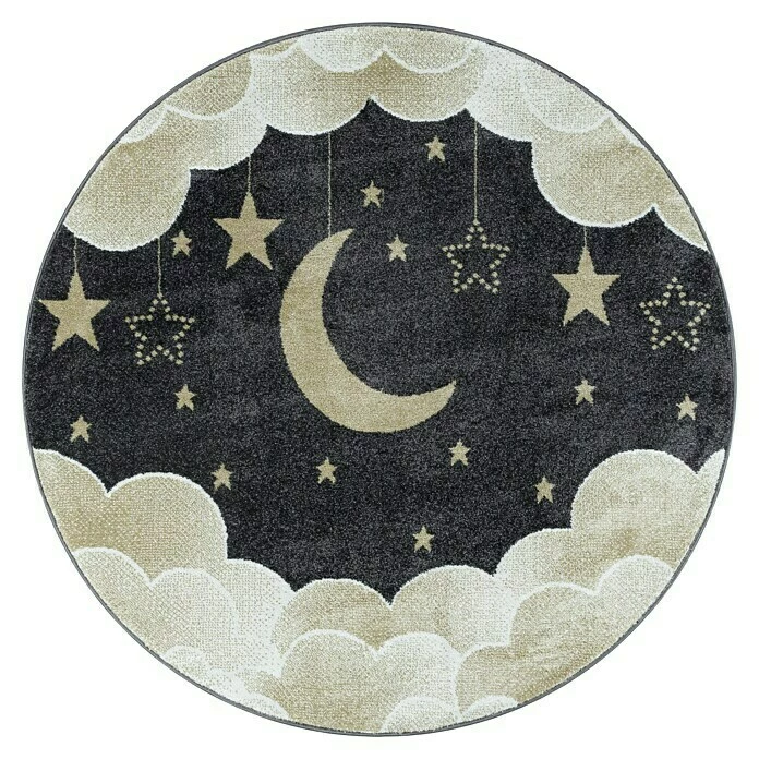 BAUHAUS Kurzflorteppich Funny 2101 Gelb, Durchmesser: 160 Cm, 100% Polypropylen 3 BAUHAUS Kurzflorteppich Funny 2101 Gelb, Durchmesser: 160 Cm, 100% Polypropylen