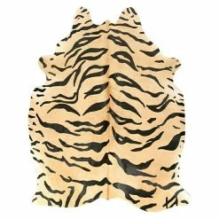 BAUHAUS Esbeco Deko-Kuhfell Tiger, 100 % Echtfell, Fläche Ca.: 3 M² - 4 M²