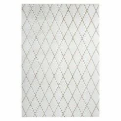 BAUHAUS Kayoom Hochflorteppich Vivica 225 Weiß/Rosé, 230 X 160 Cm, 100 % Polyester