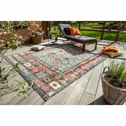 BAUHAUS Outdoor-Teppich Bonnie Bunt Hell, 170 X 120 Cm, 100 % Polypropylen -Bodenfliesen Verkäufe 12 2325
