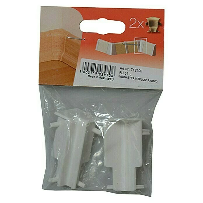 BAUHAUS Profiles And More Innenecke FU51L/KU51L Weiß, 2 Stk. 4 BAUHAUS Profiles And More Innenecke FU51L/KU51L Weiß, 2 Stk. – Bild 2