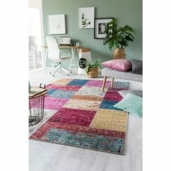 BAUHAUS Teppich Prima Bunt, 170 X 120 Cm, 100 % Polyester -Bodenfliesen Verkäufe 12 2366