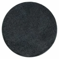 BAUHAUS Kurzflorteppich Ata 7000 Grau, Durchmesser: 200 Cm, 100% Polypropylen