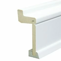 BAUHAUS Rohrabdeckleiste Weiß, 2,4 M X 60 Mm X 113 Mm, Geschwungen