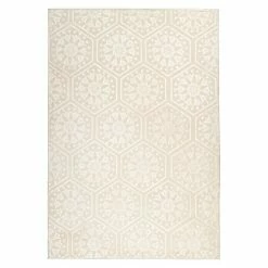 BAUHAUS Kayoom Kurzflorteppich Monroe II Creme, 170 X 120 Cm, 100 % Polyester