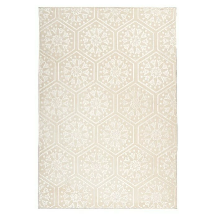 BAUHAUS Kayoom Kurzflorteppich Monroe II Creme, 170 X 120 Cm, 100 % Polyester 3 BAUHAUS Kayoom Kurzflorteppich Monroe II Creme, 170 X 120 Cm, 100 % Polyester