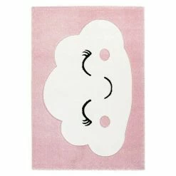 BAUHAUS Kayoom Kurzflorteppich Wolke Rosa, 150 X 80 Cm, 100 % Polypropylen