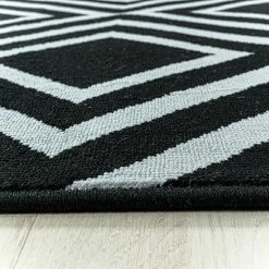 BAUHAUS Kurzflorteppich Costa 3525 Schwarz, 200 X 140 Cm, 100% Polypropylen -Bodenfliesen Verkäufe 12 2416