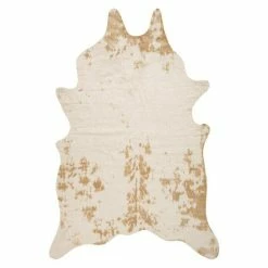 BAUHAUS Deko-Kunstfell Rodeo Kuh, Beige, 200 X 150 Cm, 100 % Polyester