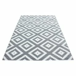 BAUHAUS Kurzflorteppich Plus 8005 Grau, 170 X 120 Cm, 100% Polypropylen