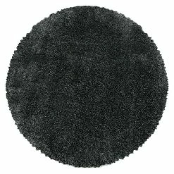 BAUHAUS Hochflorteppich Fluffy 3500 Grau, Durchmesser: 200 Cm, 100% Polypropylen