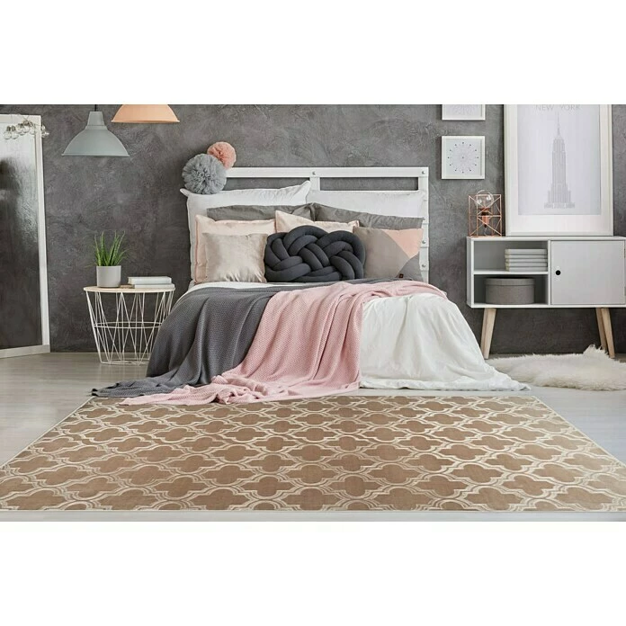 BAUHAUS Kayoom Kurzflorteppich Monroe I Braun, 290 X 200 Cm, 100 % Polyester 6 BAUHAUS Kayoom Kurzflorteppich Monroe I Braun, 290 X 200 Cm, 100 % Polyester – Bild 4