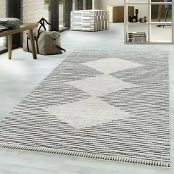 BAUHAUS Kurzflorteppich Taznaxt 5105 Cream, 170 X 120 Cm, 100% Polyester -Bodenfliesen Verkäufe 12 2556