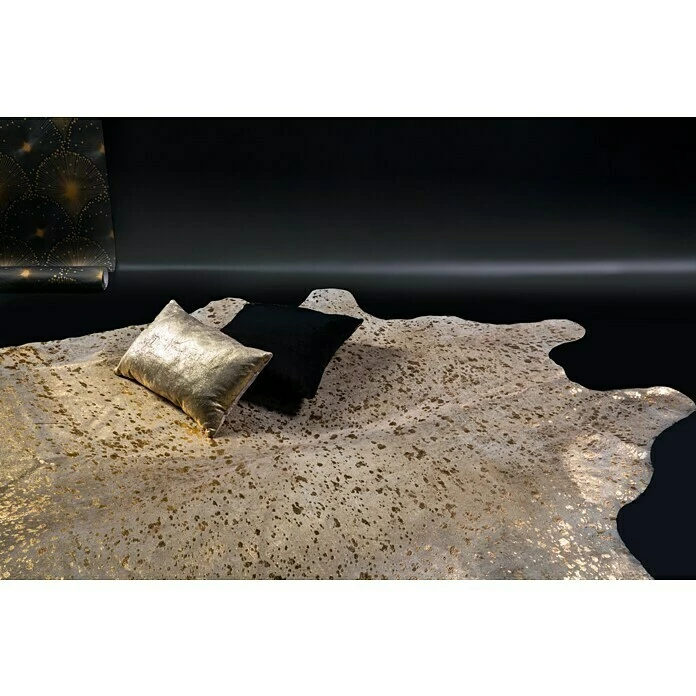 BAUHAUS Esbeco Deko-Kuhfell Gefleckt Gold, 100 % Echtfell, Fläche Ca.: 3,5 M² 6 BAUHAUS Esbeco Deko-Kuhfell Gefleckt Gold, 100 % Echtfell, Fläche Ca.: 3,5 M² – Bild 4