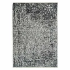 BAUHAUS Kayoom Kurzflorteppich Baroque Anthrazit, 150 X 80 Cm, 100 % Polyester