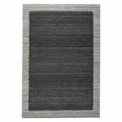 BAUHAUS Kayoom Flachgewebeteppich Phoenix Anthrazit/Grau, 150 X 80 Cm, 75 % Wolle