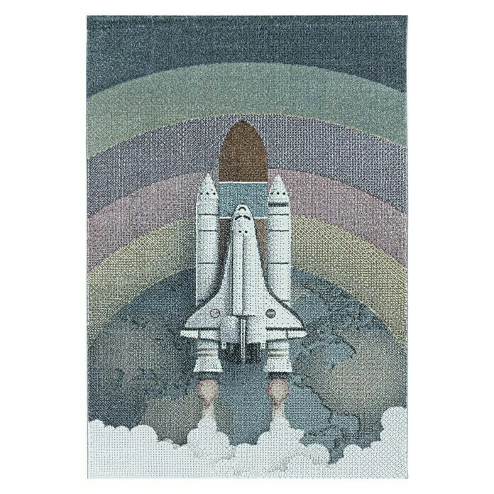 BAUHAUS Kurzflorteppich Funny 2111 Blau, 230 X 160 Cm, 100% Polypropylen 3 BAUHAUS Kurzflorteppich Funny 2111 Blau, 230 X 160 Cm, 100% Polypropylen