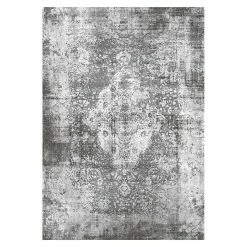 BAUHAUS Flachgewebeteppich Teppich Stampa Grau, 170 X 120 Cm, 100% Polyester