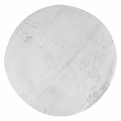 BAUHAUS Teppich Rund Happy Silber, Durchmesser: 120 Cm, 100 % Polyester (Flor)