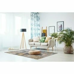 BAUHAUS Teppich Prima Grau/Gelb, 150 X 80 Cm, 100 % Polyester -Bodenfliesen Verkäufe 12 2785