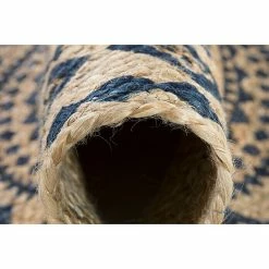 BAUHAUS Teppich Rund Mamda Natur/Schwarz, Durchmesser: 80 Cm, Jute -Bodenfliesen Verkäufe 12 2798