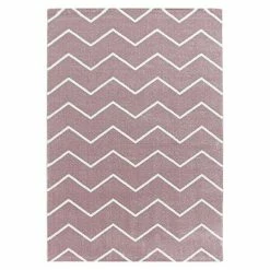 BAUHAUS Hochflorteppich Rio 4602 Rose, 200 X 140 Cm, 100% Polypropylen