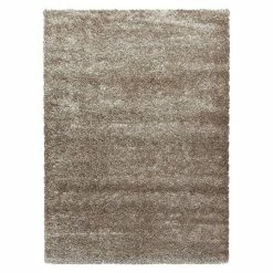 BAUHAUS Hochflorteppich Brilliant 4200 Taupe, 230 X 160 Cm, 100% Polyester