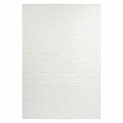 BAUHAUS Kayoom Hochflorteppich Vivica 125 Weiß, 150 X 80 Cm, 100 % Polyester