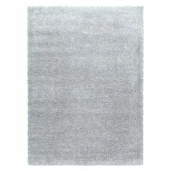 BAUHAUS Hochflorteppich Brilliant 4200 Silber, 150 X 80 Cm, 100% Polyester