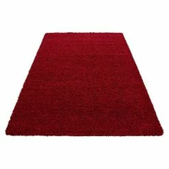 BAUHAUS Hochflorteppich Dream 4000 Rot, 110 X 60 Cm, 100% Polypropylen