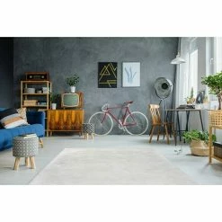 BAUHAUS Kayoom Hochflorteppich Rabbit Weiß, 230 X 160 Cm, 100 % Polyester -Bodenfliesen Verkäufe 12 3042